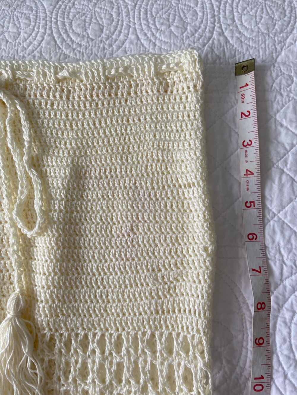 Spell Crochet Set Let the Sunshine In Maxi Skirt and Crop Top Cream Rainbow S - Picture 7 of 17